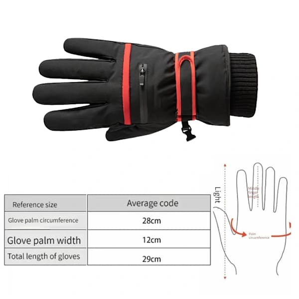 Vandtætte vinterhandsker | | Touchscreen-kompatibilitet Cordura-skal sort og blå