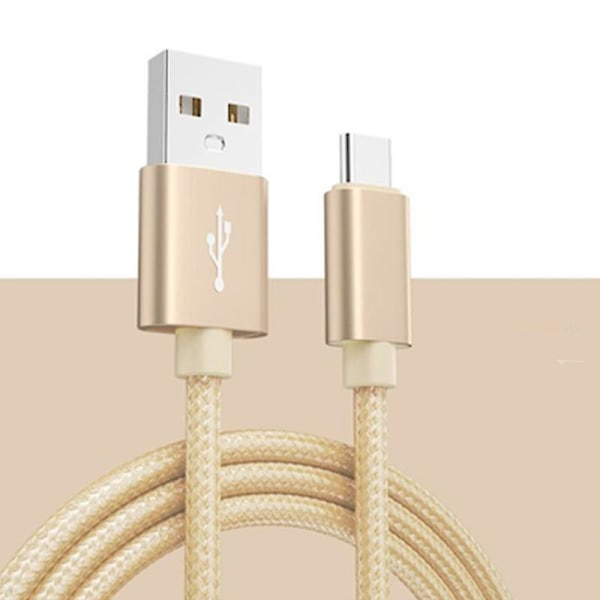 HH-3m USB-laddare Linje Typ-C Laddningskabel Sladd För Samsung Xiaomi Huawei - Guld