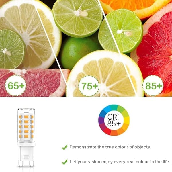 G9 LED-lamper 3W, 3000K Varmhvit, Erstatter 28W-40W Halogen