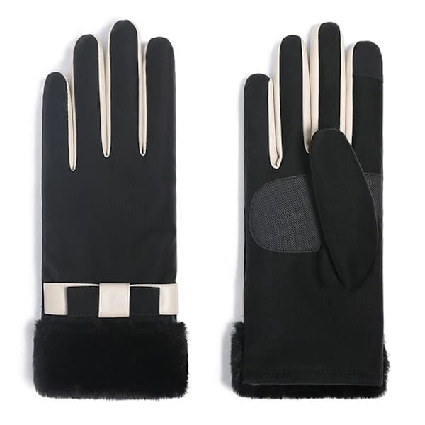 Vinterhandsker til kvinder Koldt vejr Touchscreen-handsker - Varme & Termiske Handsker Vindtætte black