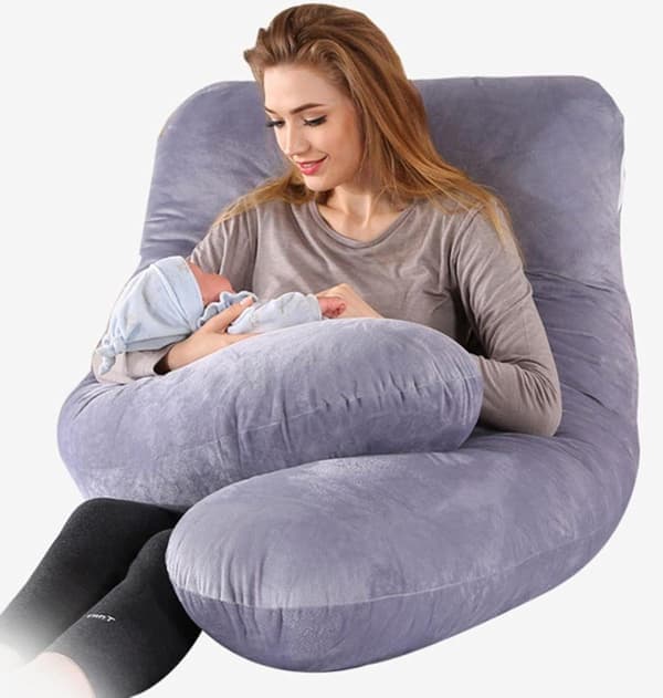 Gravidpute U-formet Mammakroppspute for søvn 130x70cm