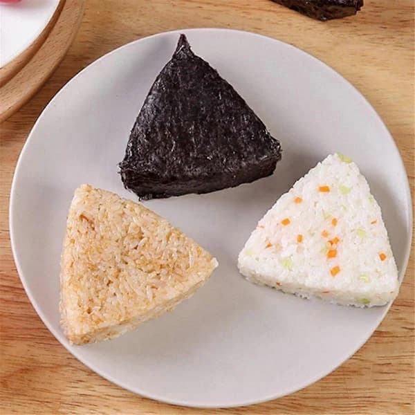 Onigiri Form, Stor Risform Maker Kit, Non-Stick Risform til Børnefrokost, Køkken, Bærbar Risbollemaskine B