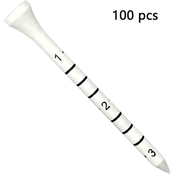 HA~Golfträpeggar 3 1/4 tum 100-pack Mätpeggar, 3,25 \" höga golfträpeggar (83 mm)