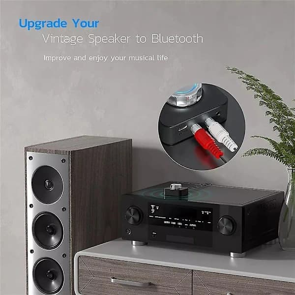 Bluetooth 5.0 Audio RCA-mottaker Bluetooth 5.0 Sender-mottaker Mottaker Trådløs Lydadapter