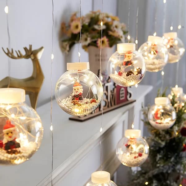 LED Jul Tomte Gran Snemand Lys Kæde Soveværelsesindretning