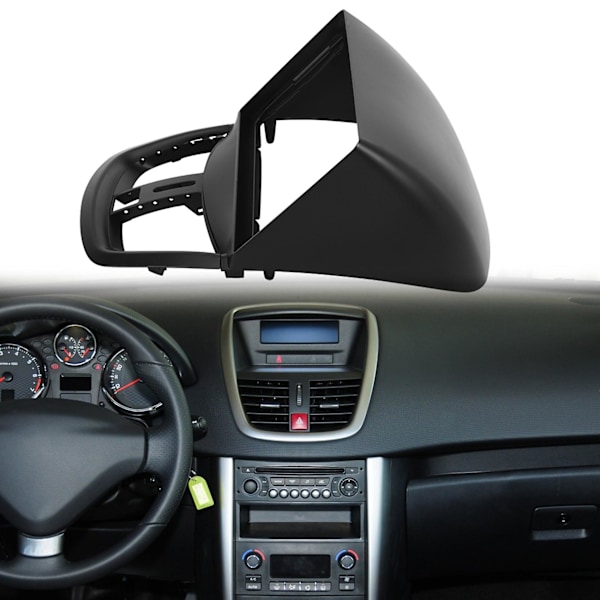 9 tommers bilradio ramme bilradiopanel GPS navigasjonspanel DVD panelramme for 207 2009-2013