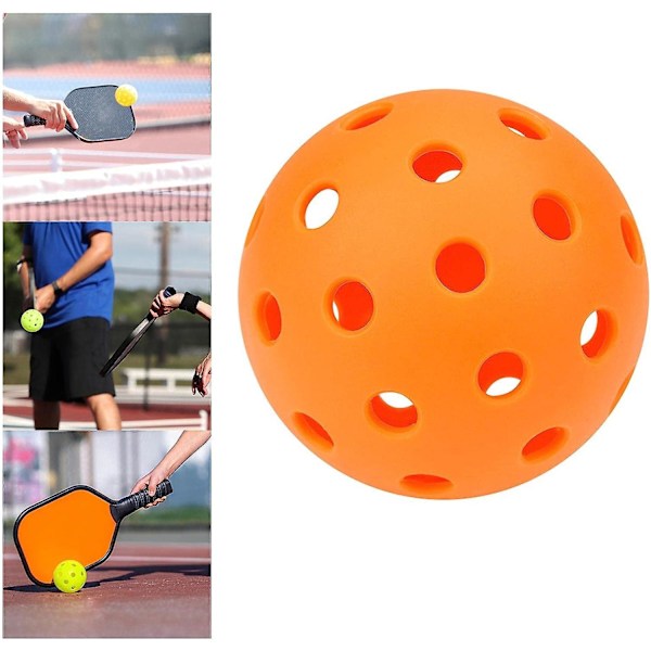 Luminous Pickleball Ball Professionell Kvalitet 40 Hål Tävling Boll Speciellt Utformad för Utomhusbanor Sanktionerad Turneringsspel