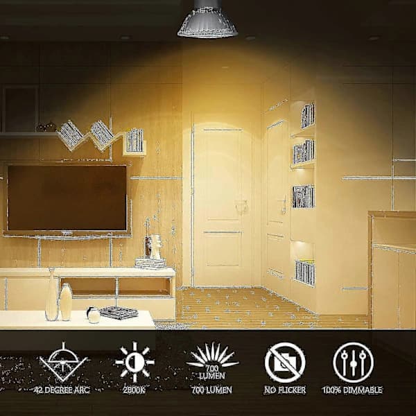 5 stk GU10 35W Halogen Spotlys Pære Dimbar, Halogen Reflektorlamper Y