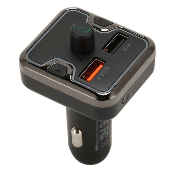 Bilmusikkadapter Håndfri samtale Tapsfri lyd Hurtiglading Navigasjonsstemmeprompt Bluetooth-sender for bil