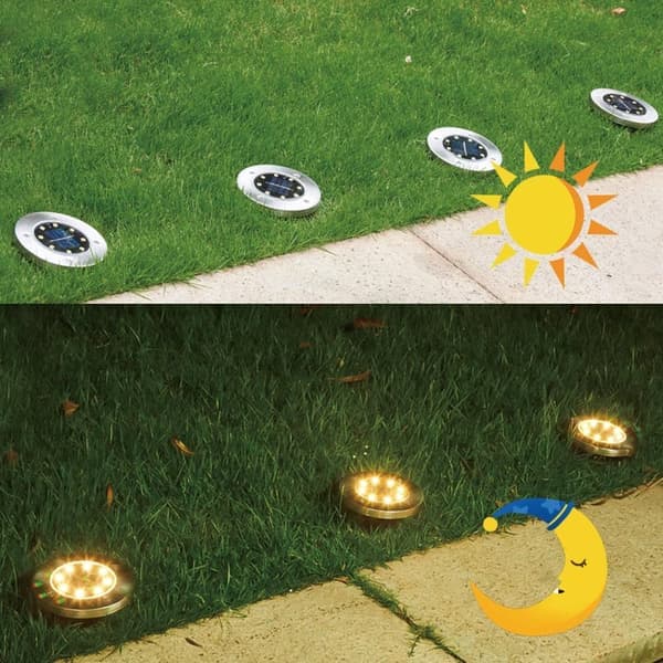 Solcellslampor - LED Markbelysning - 12-pack