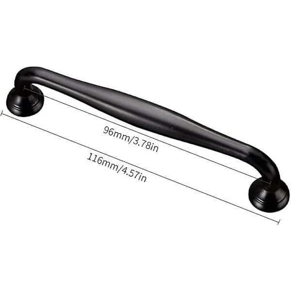 10 stk. 128 mm møbelgreb sorte køkkengreb skabsdrag stanggreb