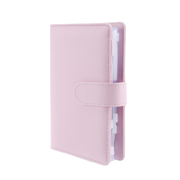 6 Ring Lær Notatbok Budsjett Binder Planner, Kontantkonvolutter For Budsjettering Binder Organizer B