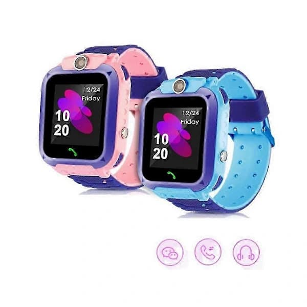 Smartklokke med 4G SIM-kort for barn 4G Smartwatch WIFI Tracker Stemmechat Videosamtale Overvåking Gutter Barn Smartklokke bule bule