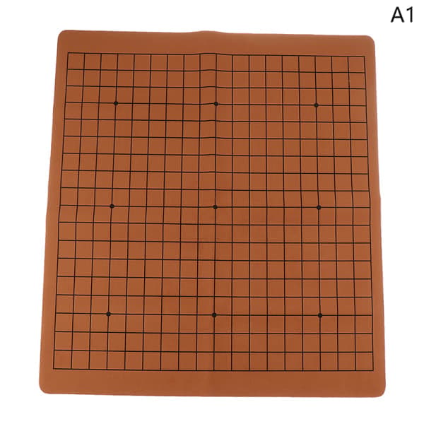 PU-læder Go-spillebræt Skakbræt til 2,2 cm brikker One S 45X51CM