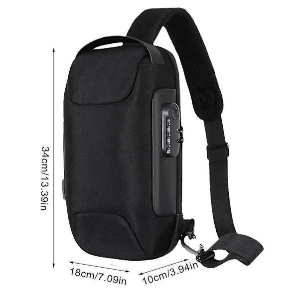 Stötsäker bärväska  Passar för Asus ROG Ally Console Skyddande crossbody axelväska bröstväska med fickor tillbehör