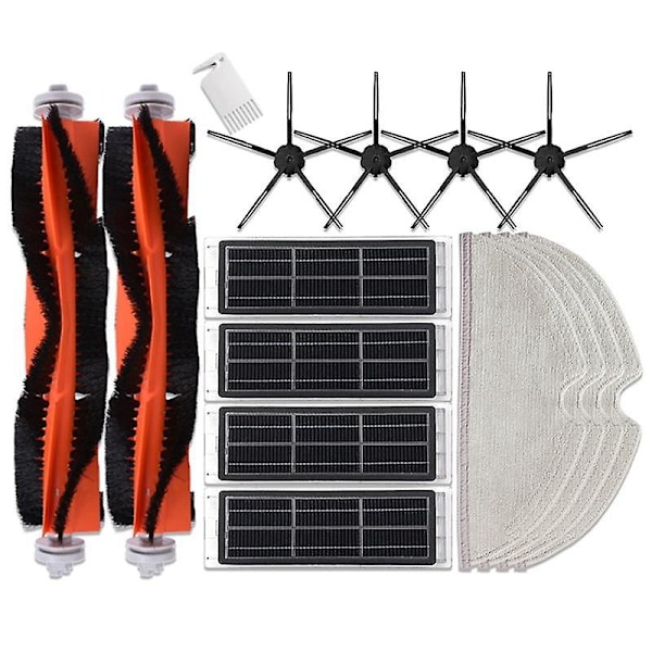 Børster, HEPA-filter og klut for Roborock S5 S5 Max S55 S502-00 S6 S6 Maxv