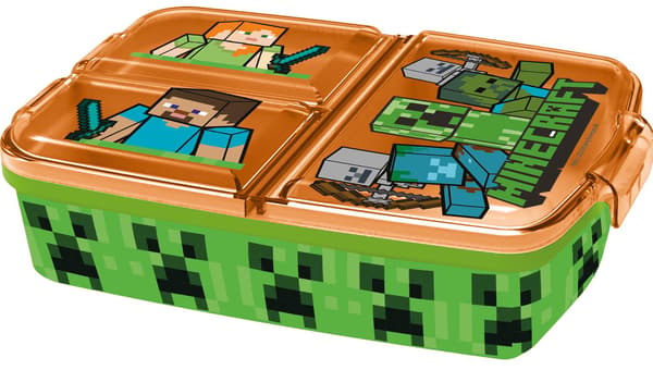 Minecraft Matboks med 3 rom Multolor flerfarget Multolor multifärg