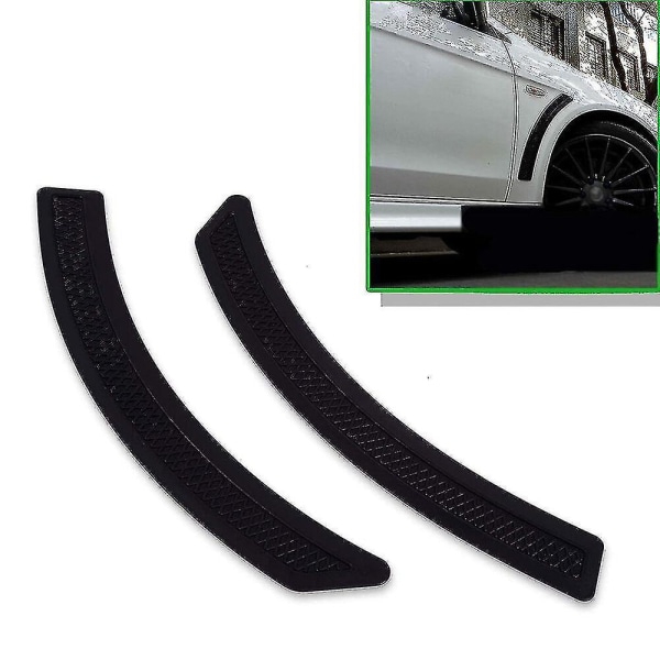 2 stk til Mitsubishi Lancer 2008-2015 Evo 10 X Svart Front Fender Side Vent Cover