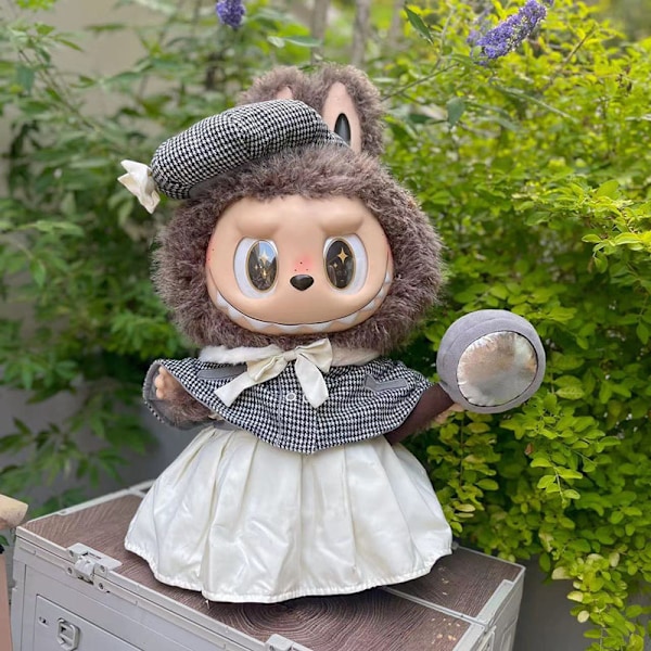 [HH] Zimomo 58cm Kläder Labubu Docka Kläder Popmart Zimomo Labubu Stor Storlek Designer Kläder Endast 58cm Detective suit clothes only