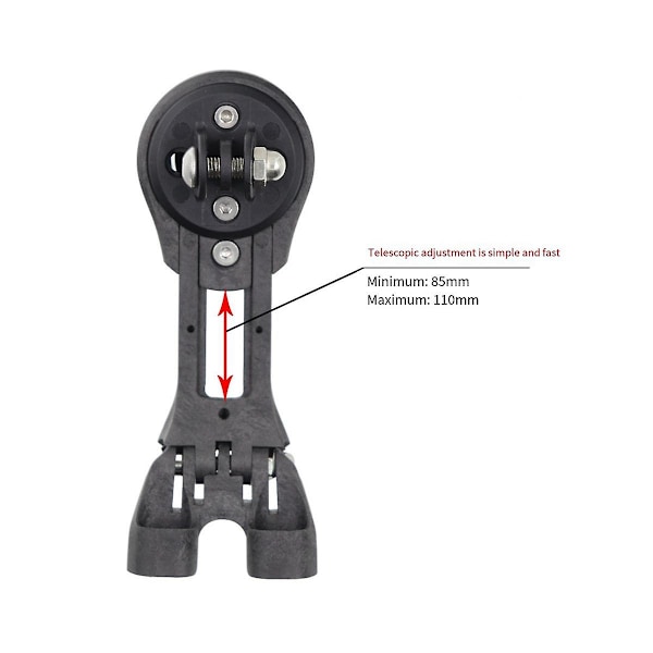 Karbon Teleskopisk Sykkelcomputerfeste Sykkelstyrefeste Kombo Feste For Sportkamera