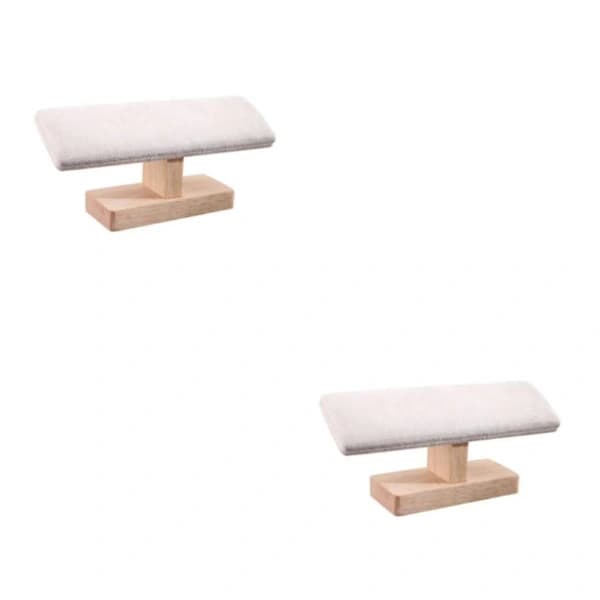1/2/3/5 Rannekoruteline Korunäyttö Kello Rannekoru Koruteline Beige Sametti 20cm 2Set Beige Sametti 20cm 2Set