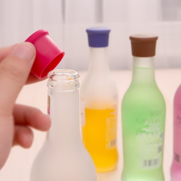 /HA/5-Pack - Silikon Flaskproppar - Bevara kolsyran längre