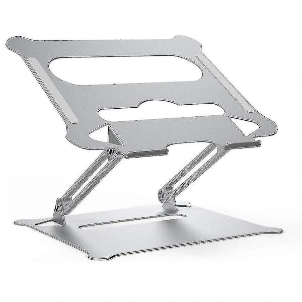 Justerbart laptopstativ i aluminiumslegering, sammenleggbart og bærbart for bærbar datamaskin Macbook datamaskinstøtte, svart