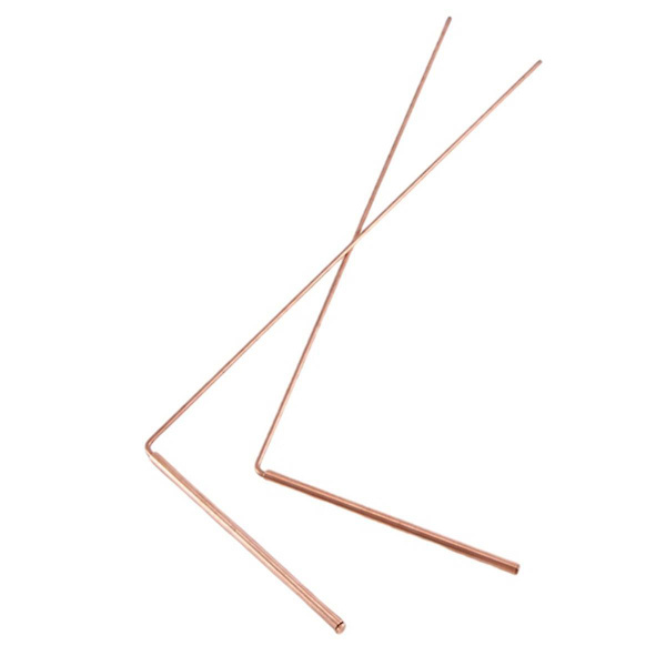 2 stk kobberpeilepinner Spirituelle peilepinner Fleksibel kobberstang Peilepinner med pendel
