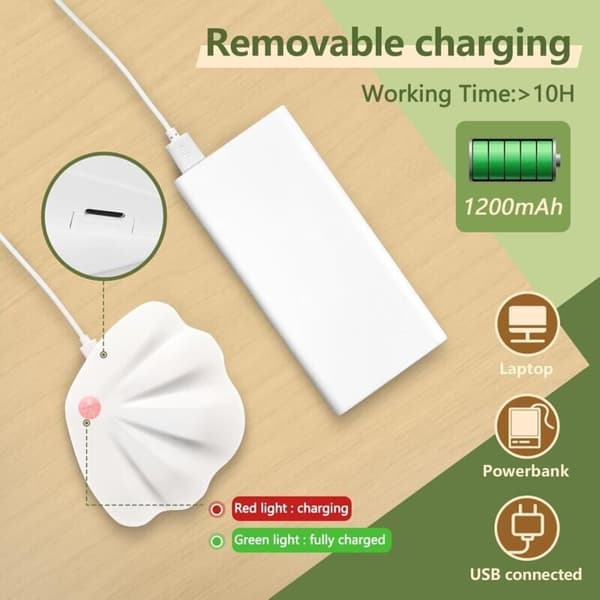 Natlampe - Magnetisk trådløs natlampe med bevægelsessensor - Tre farvetemperaturer - Smart sensorfunktion - 2 stk.