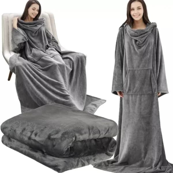 Snug Rug – Oversized hettegenser med hette – Filt-FM – Grå