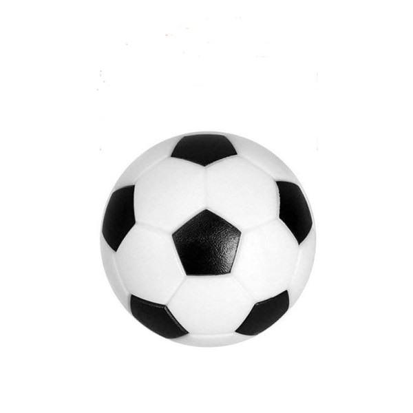 Mini fotboll - Plast - Svart & Vit - Diameter: 28mm