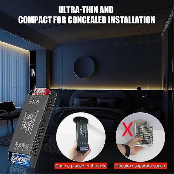 LED Transformator 12 V 100 W, LED Transformator 230 V Till 12 Volt DC, Transformator Switching <br> []