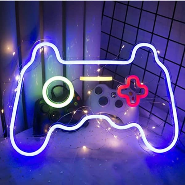Spelform Neonkyltti LED Seinä Neonvalot Cool Yö Kyltit USB-käyttöinen 41*27.5*1.6CM-FM-