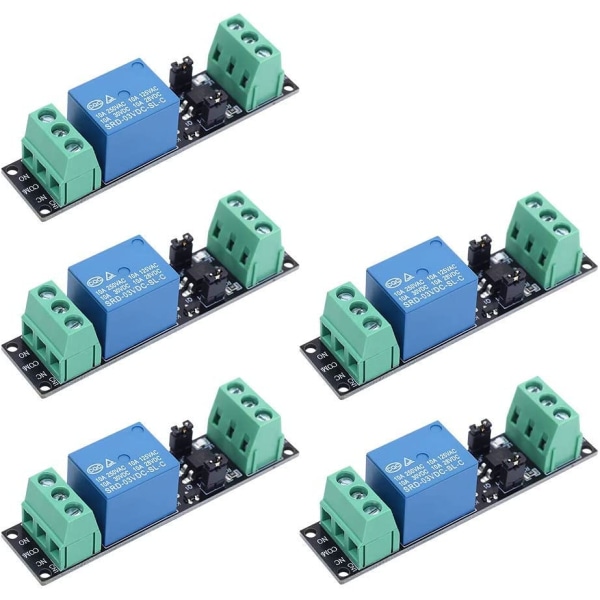 3V 1-kanals power med optokopplare högnivåutlösare för ESP8266 utvecklingskort (paket med 5)