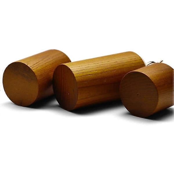 HA~3-pack Solida Trä Ringhållare Elegant Ringförvaringsdisplay för Sovrum, Butiker och Smyckesmontrar