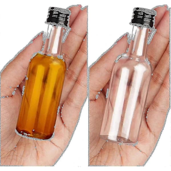 Mini Flaskor (24-pack) - Återanvändbara 50 ml Tomma Flaskor Med Skruvkorkar Och Tratt