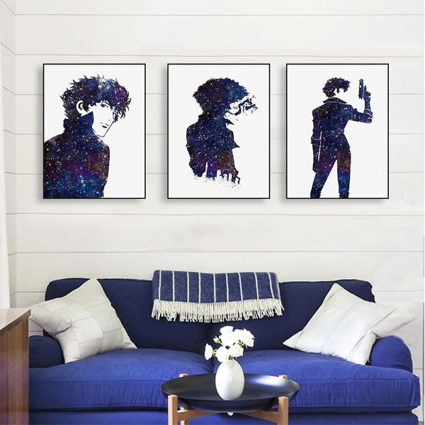 Wekity Bounty Hunter Väggkonst Canvas Tryck Affisch, Enkelt Mode Vattenfärg Konst Ritning Dekor för Hem Vardagsrum Sovrum Kontor och Barnrum