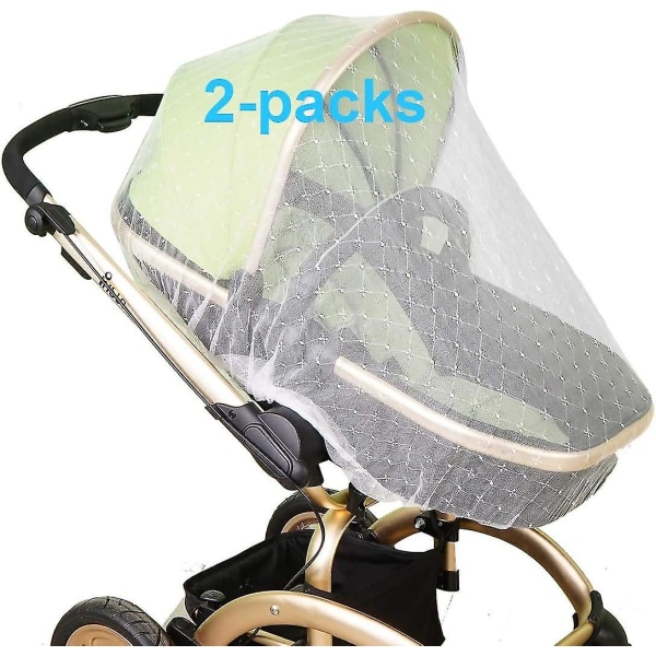 Mosquito Net For Baby Stroller | Bug Net For Infant Carriers Car Seats Cradles, Crib, Pack And Play, Bassinet, Playpen 2pack