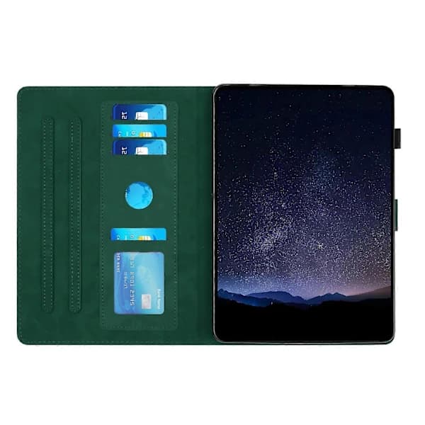HA~Etui til Amazon Kindle Fire Max 11 2023 Honeycomb Trykt Læder Tablet Etui med Kortplads