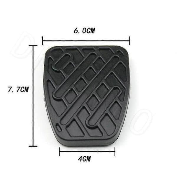 Bromspedalkloss, Auto Bromspedalkloss Gummibeskyttelse (2 stk, svart)