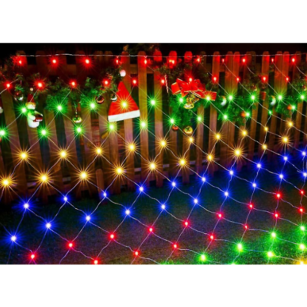 320 st LED-fe-ljusnät, vattentäta ljusslingor med 8 belysningslägen för jul inomhus/utomhus