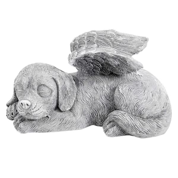HA~Hund Engel Kæledyr Mindesmærke Gravsten Markør Statue, Harpiks
