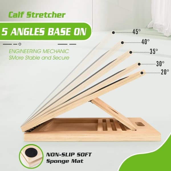 Justerbara Yogakilar Stretchbräda Stretching Board för Balans, Träning & Stöd