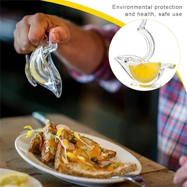 Sæt med 1 Manuel Citruspresser - Citrus Juicer - Transparent - til Køkken og Bar