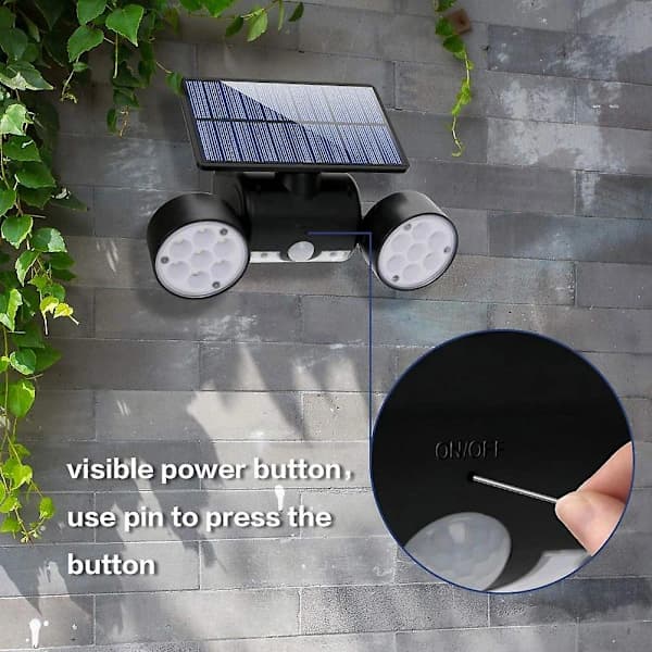 Solar Lights 30 LED Motion Sensor Waterproof Light 360 Rotatable For Patio Yard Stairs