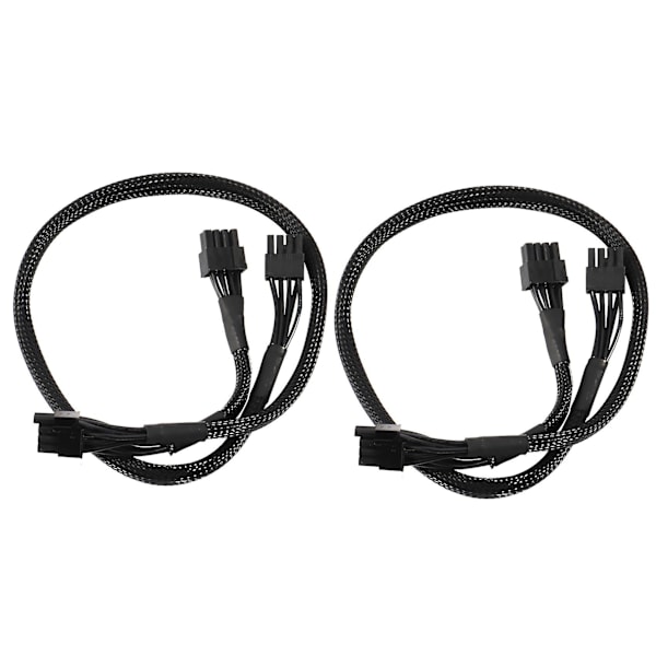2x Psu 8pin til dobbel 8pin(6+2)pin Pcie modulær strømforsyningskabel for Supernova G2 G3 P2 T2 Gs 650 7