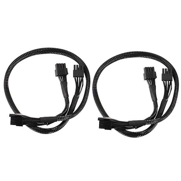 2x Psu 8pin til dobbelt 8pin(6+2)pin Pcie modulært strømforsyningskabel til Supernova G2 G3 P2 T2 Gs 650 7