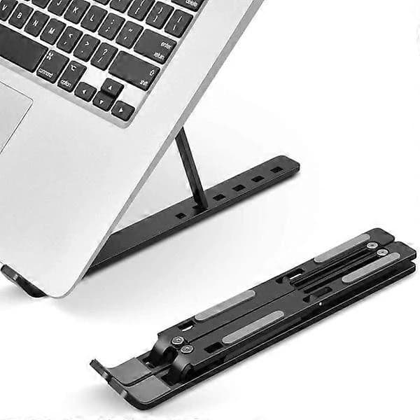 Bærbar Foldbar Laptop Stand - Ergonomisk Laptop Stand Sort sort