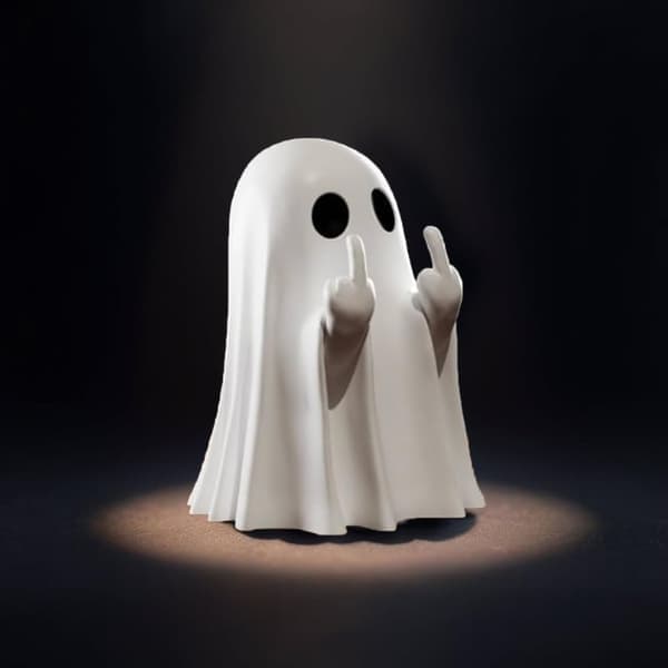 Spøkelsesstatue - Halloweensk håndlaget statue - Innendørs- og utendørsdekorasjoner