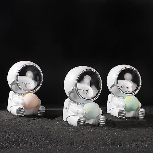 Galaxy Astronaut Luova Koti Työpöydän Koriste Tukkumyynti Pieni Lamppu Olohuoneen Sisustus Hopea Tähti Säilytyskoriste